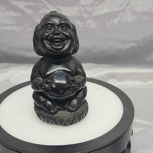 Vintage Coco Joe’s Lucky Menehune Lava Figurine Hawaii Good Luck Charm MCM 1960s